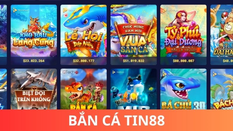 Sảnh game bắn cá của Tin88